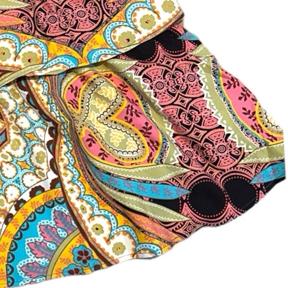 Ces Femme Border Print Tiered Midi Skirt - Picture 10 of 16